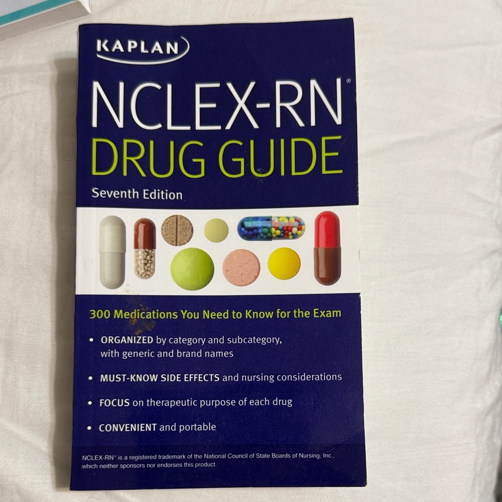 Kaplan Nursing NCLEX-RN Drug Guide - Blue Edition